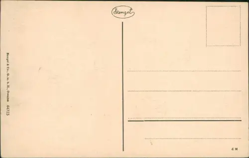 Ansichtskarte Norderney Abend an der Segelbuhne - Mondschein 1924