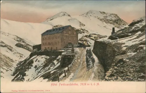 Cartolina Bormio Worms im Veltlin | Buorm Hôtel Ferdinandshöhe 1904