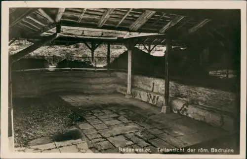 Ansichtskarte Badenweiler Römische Badruine - Teilansicht Fotokarte 1929