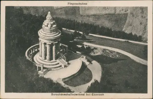 Ansichtskarte Eisenach Luftbild Burschenschaftsdenkmal 1925