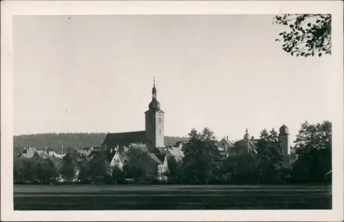 Foto Ebern Stadtpartie Kirche - Fotokarte 1940 Privatfoto