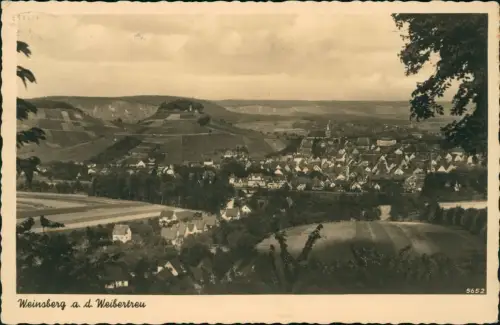 Ansichtskarte Weinsberg Blick auf die Stadt 1938