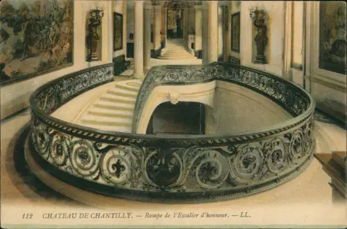 Chantilly Chantilly Rampe de l'Escalier d'honneur. Chateau Schloss 1909