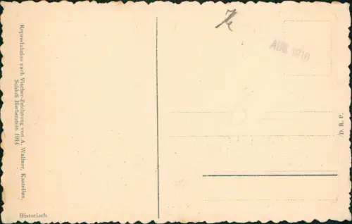 Ansichtskarte Hartberg Künstlerkarte Schloß zu Hartberg im Jahre 1600/1928