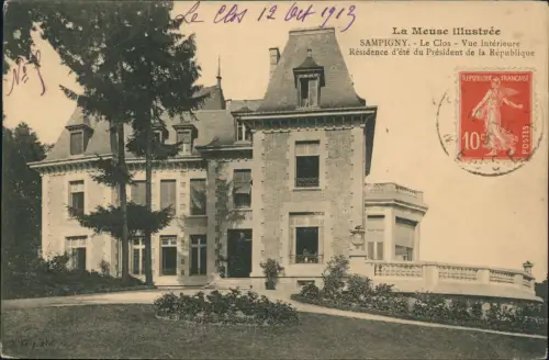 Sampigny Meuse Le Clos Vue intérieureRésidence d'été du Président de la République 1913