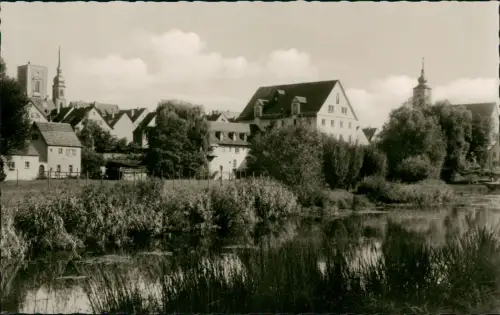 Ansichtskarte Crailsheim Stadtpartie - Fotokarte 1965