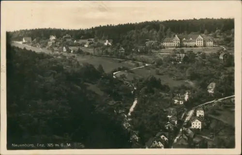 Ansichtskarte Neuenbürg im Schwarzwald Stadtpartie 1932