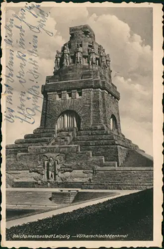 Ansichtskarte Leipzig Völkerschlachtdenkmal 1942