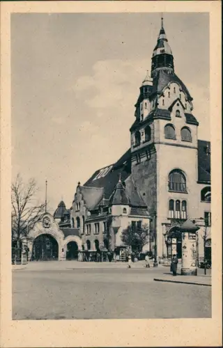 Ansichtskarte Leipzig Zoologischer Garten, Littfasssäule 1943