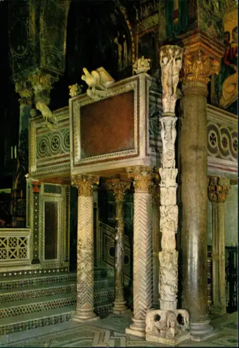 Palermo Palermo (Palermu) Cappella Palatina XII Sec., Innenansicht Kapelle 1980