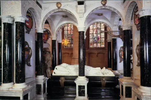 Postkaart Delft Delft Neue Kirche Nieuwe Kerk (Innenansicht) 1980