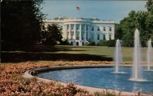 Postcard Washington D.C. The White House Weißes Haus 1965  USA