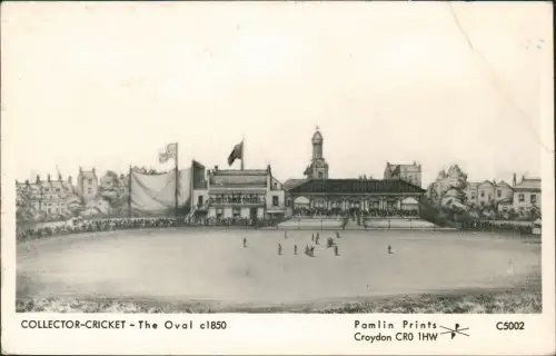 Postcard London COLLECTOR-CRICKET - The Oval 1850 Stadion 1975