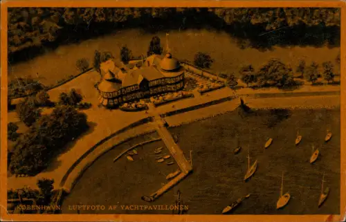 Postcard Stockholm Luftbild LUFTFOTO AF YACHTPAVILLONEN 1948