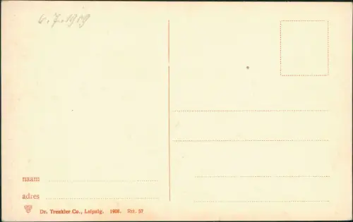 Postkaart Rotterdam Rotterdam Straßenpartie am Stadhuis 1909