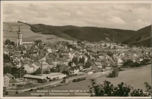 Ansichtskarte Titisee-Neustadt Stadt Fabrik Bahnhof Fotokarte 1930