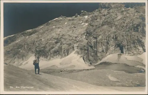 Ansichtskarte Ehrwald Schneefernerkopf - Am Plattferner Wanderer 1930