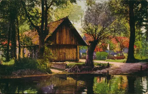 Ansichtskarte .Brandenburg PHOTOCHROMIE Spreewaldmotiv 1914