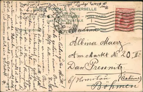 Künstlerkarte Gemälde Raffaello - Sposalizio di Maria Vergine. 1910