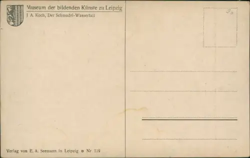 Museum der bildenden Künste zu Leipzig J.A. Koch Wasserfall 1912