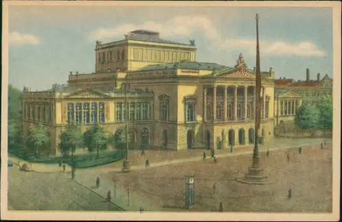 Ansichtskarte Leipzig Neues Theater - Künstlerkarte 1955
