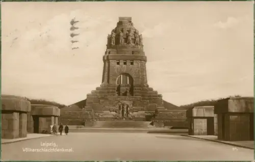 Ansichtskarte Leipzig Völkerschlachtdenkmal - Fotokarte 1928