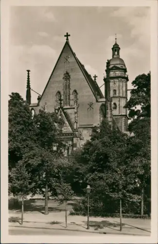 Ansichtskarte Leipzig Partie an der Thomaskirche 1954