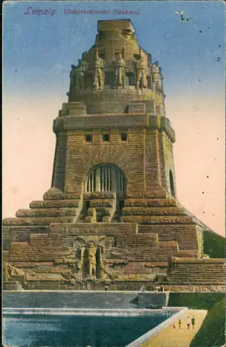 Ansichtskarte Leipzig Völkerschlachtdenkmal 1914