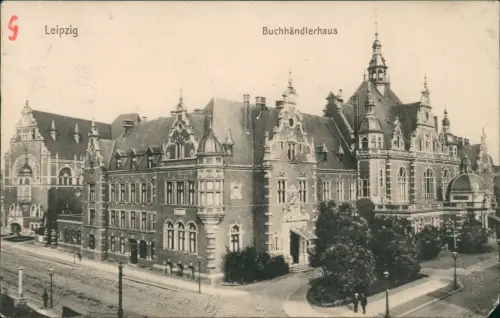 Ansichtskarte Leipzig Buchhändler-Börse - Kreuzung 1911