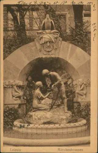 Ansichtskarte Leipzig Märchenbrunnen 1920