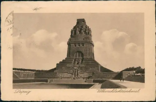 Ansichtskarte Leipzig Völkerschlachtdenkmal 1928