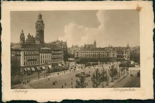 Ansichtskarte Leipzig Königsplatz 1922