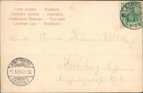 Ansichtskarte Leipzig Augustusplatz 1908