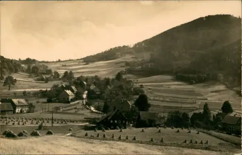 Ansichtskarte Waltersdorf-Großschönau (Sachsen) Stadtpartie Heugarben 1960