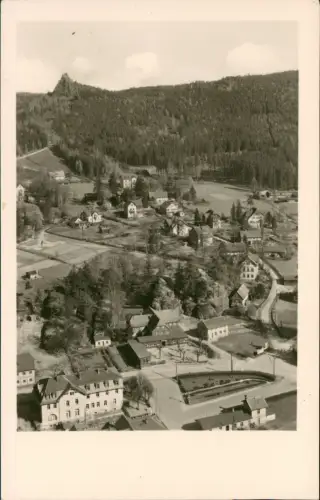 Ansichtskarte Oybin Blick nach dem Scharfenstein 1954