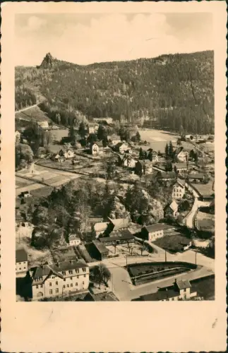 Ansichtskarte Oybin Blick über den Ort Fotokarte 1963