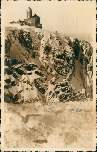 Postcard Schreiberhau Szklarska Poręba Schneegrubenbaude im Winter 1933