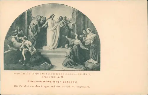 Ansichtskarte  Gemälde aus der Gallerie Kunstinstitut Frankfurt Main 1909