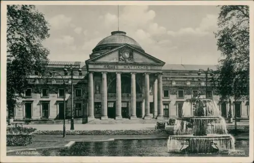 Ansichtskarte Wiesbaden Kurhaus 1934