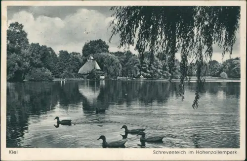 Ansichtskarte Kiel Hohenzollernpark Haus Ente 1941