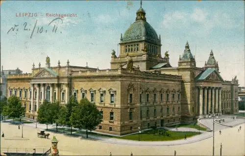 Ansichtskarte Leipzig Reichsgerichtsgebäude / Bundesverwaltungsgericht 1911
