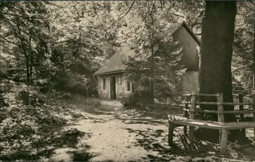 Ansichtskarte Jonsdorf Die Steinbruchschmiede - Fotokarte 1967