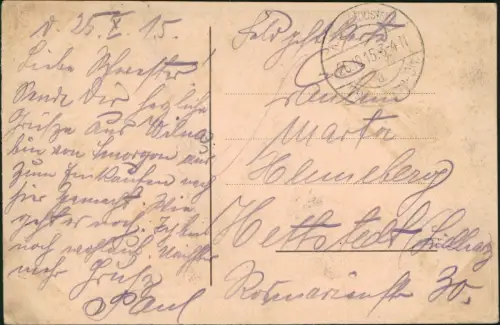 Wilna Wilno Vilnius russische Romanow Kirche Soldaten 1915  gel. Feldpost