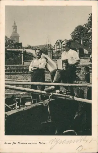 Ansichtskarte Spandau-Berlin Kleines Lied zum Feierabend an der Havel 1928