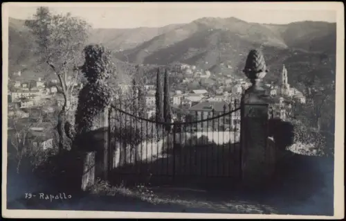 Cartolina Rapallo Pforte Stadt - Fotokarte 1928
