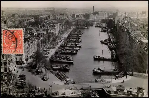 Postkaart Rotterdam Rotterdam Haringvliet 1960