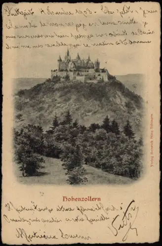 Ansichtskarte Hechingen Burg Hohenzollern (Fernansicht) 1903