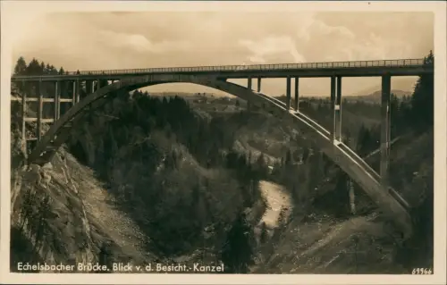 Rottenbuch Echelsbacher Brücke. Blick v. d. Besicht.-Kanzel 1931