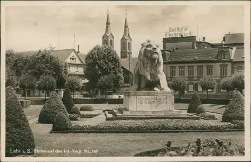 Lahr (Schwarzwald) Kriegerdenkmal Carl Nestler Armaturenfabrik 1939