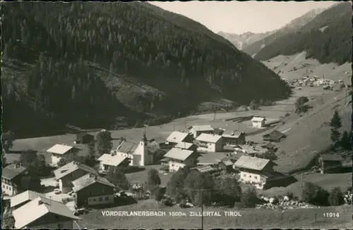 Ansichtskarte .Tirol Zillertal Tirol Vorderlanersbach - Fotokarte 1962